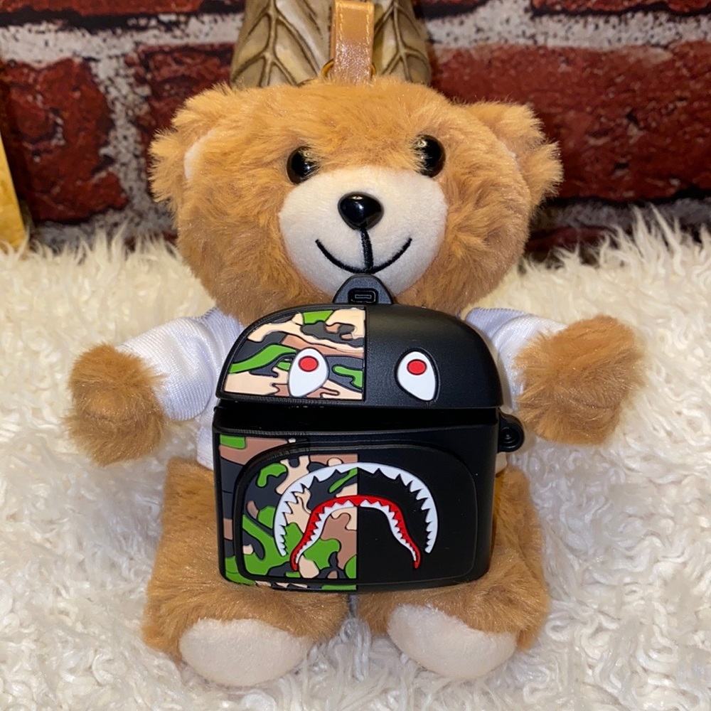Camo Shark Backpack AirPods Pro Case